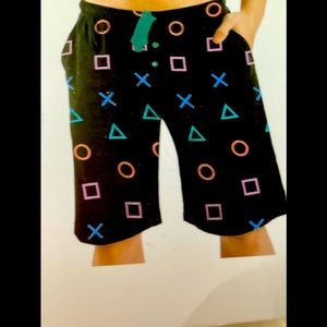 Men’s Sleep shorts, soft fabric, functional pockets, comfort fit, XL